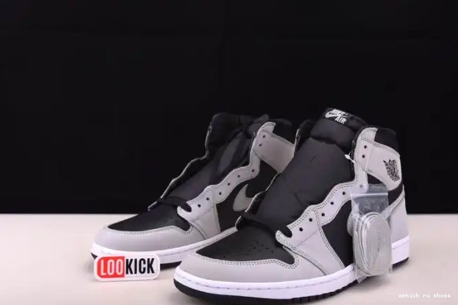 Cheap High Light Jordan Black White Air 555088-035 Grey 1 Retro Smoke 0413